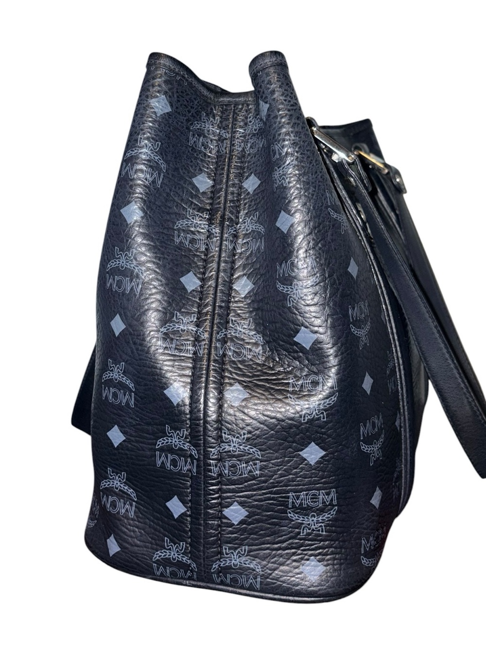 MCM Visetos Leather Tote Bag - Picture 5 of 16